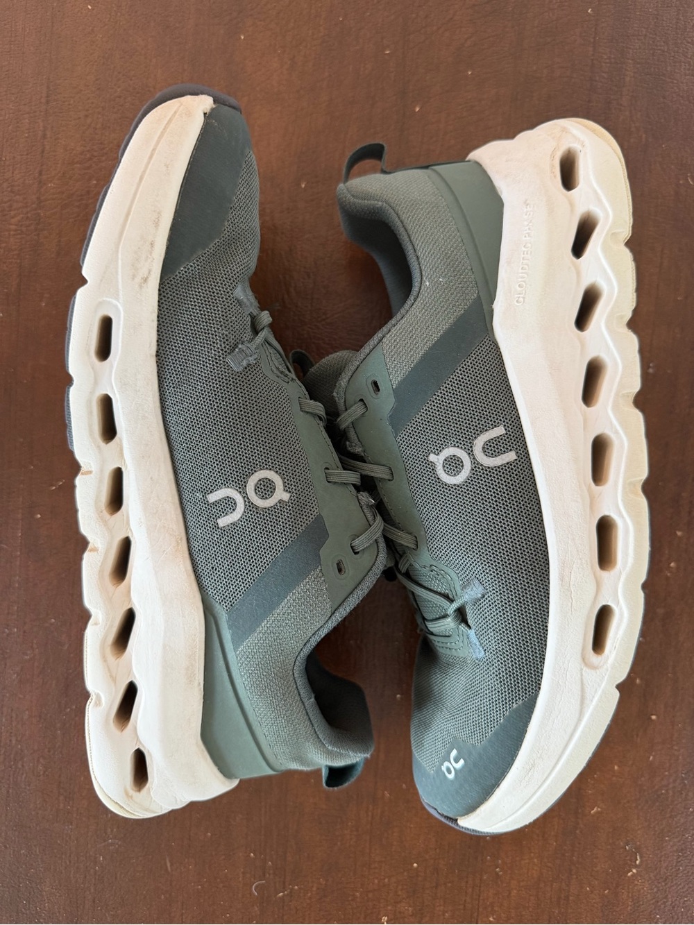 On Running Kids Sneakers in Green and White
